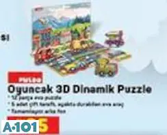 PUCCO OYUNCAK 3D DİNAMİK PUZZLE